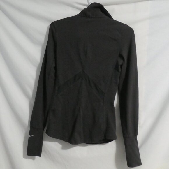 NIKE DRI-FIT | XS extra small | 1/4 Zip-Up Funnel Neck Exercise Jacket W Thumbs - Picture 2 of 15